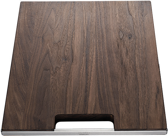 Blanco 223074 diófa vágódeszka rozsdamentes acél fogóval SteelArt medencékhez