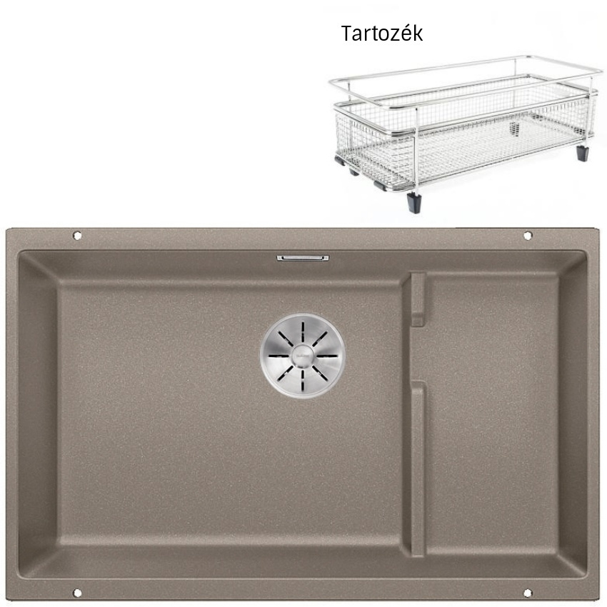 Blanco Subline 700-U Level tartufo 523459 Silgranit mosogatótálca tartozék kosárral