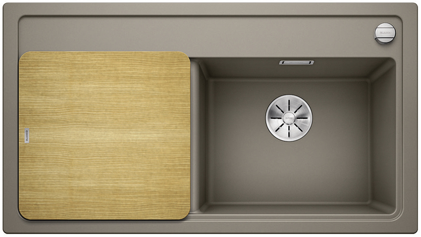 Blanco Zenar 5S tartufo exc. 523927 jobbos Silgranit mosogatótálca fa vágódeszkával