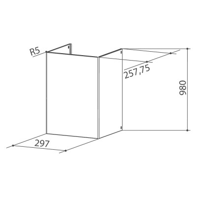 Faber Alto H990X rozsdamentes acél felső kürtő hosszabbító készlet