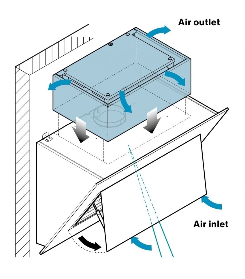 Falmec CARBON.ZEO KACL.941 szűrő egység döntött páraelszívókhoz
