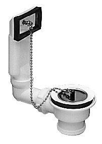 Blanco 222458 lefolyógarnitúra 1 1/2" szögletes túlfolyóval