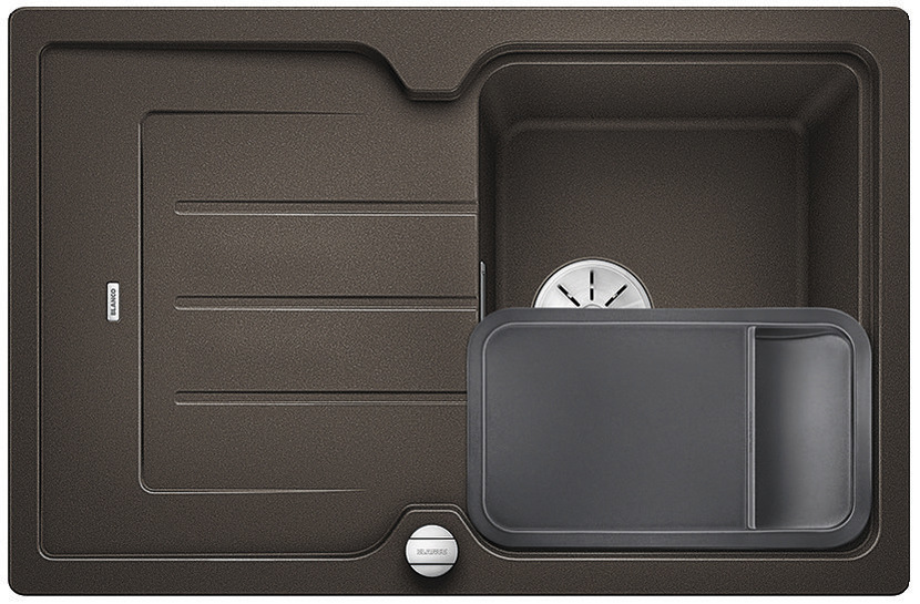 Blanco Classic Neo 45S kávé exc. 524014 Silgranit mosogatótálca vágólappal