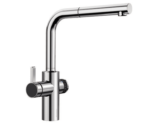 Blanco Evol-S Volume Ultra Resist 525213 kihúzható fejes csaptelep balos karral