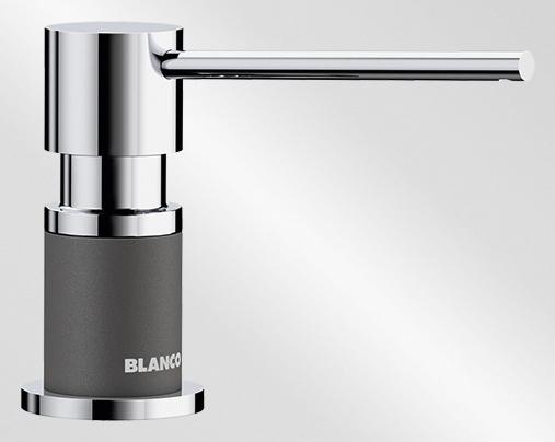 Blanco Lato palaszürke/króm 525817 mosogatószer-adagoló