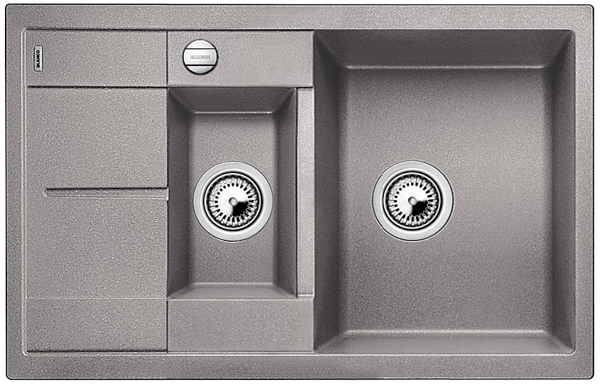 Blanco Metra 6S Compact alumetál exc. 513553 Silgranit mosogatótálca