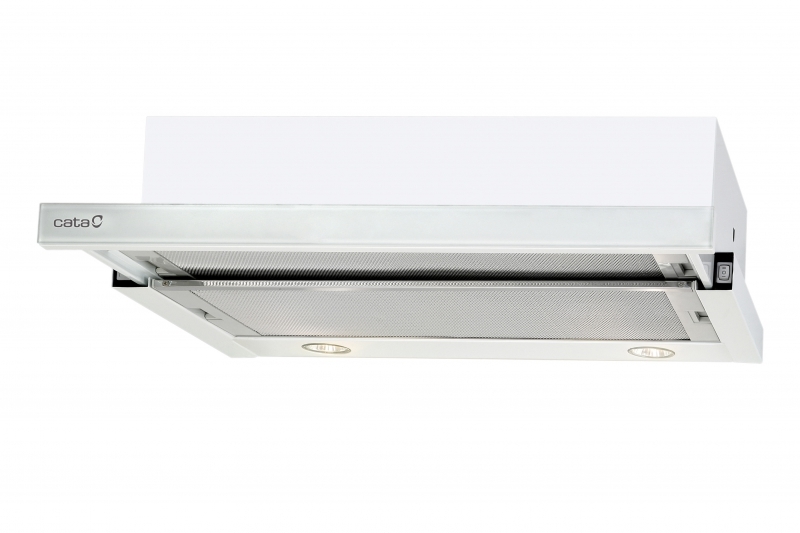 CATA TF-2003/60 LED WHITE GLASS (fehér üveg) kihúzható páraelszívó magyar garanciával