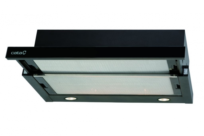 CATA TF-2003/60 LED BLACK GLASS (fekete üveg) kihúzható páraelszívó magyar garanciával