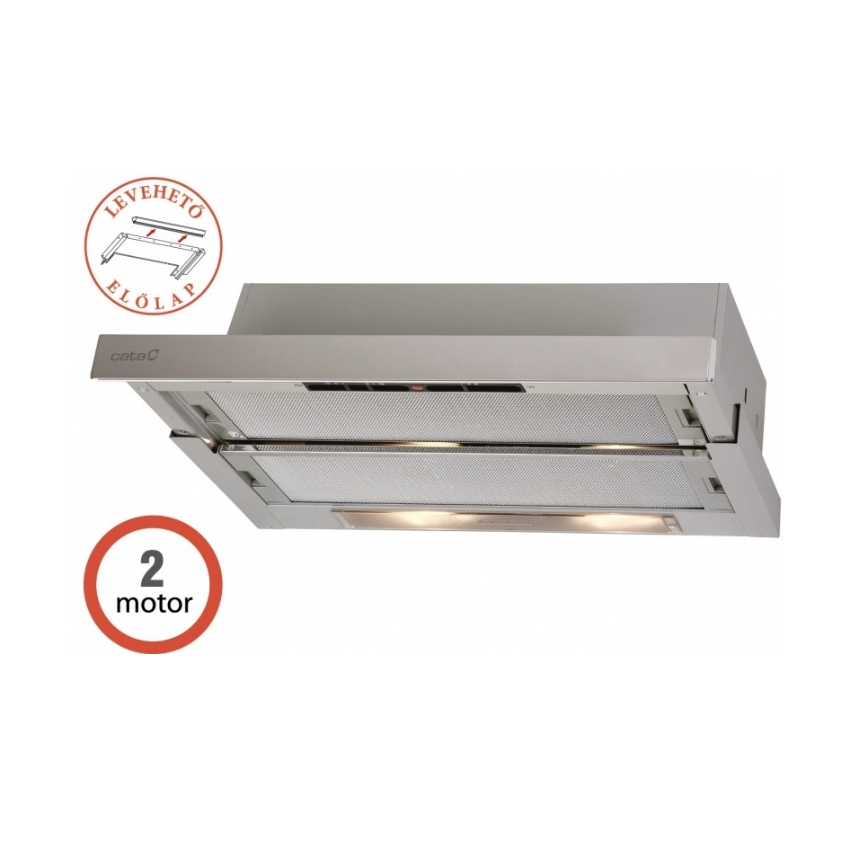 CATA TF-5250 X/L inox kihúzható páraelszívó magyar garanciával