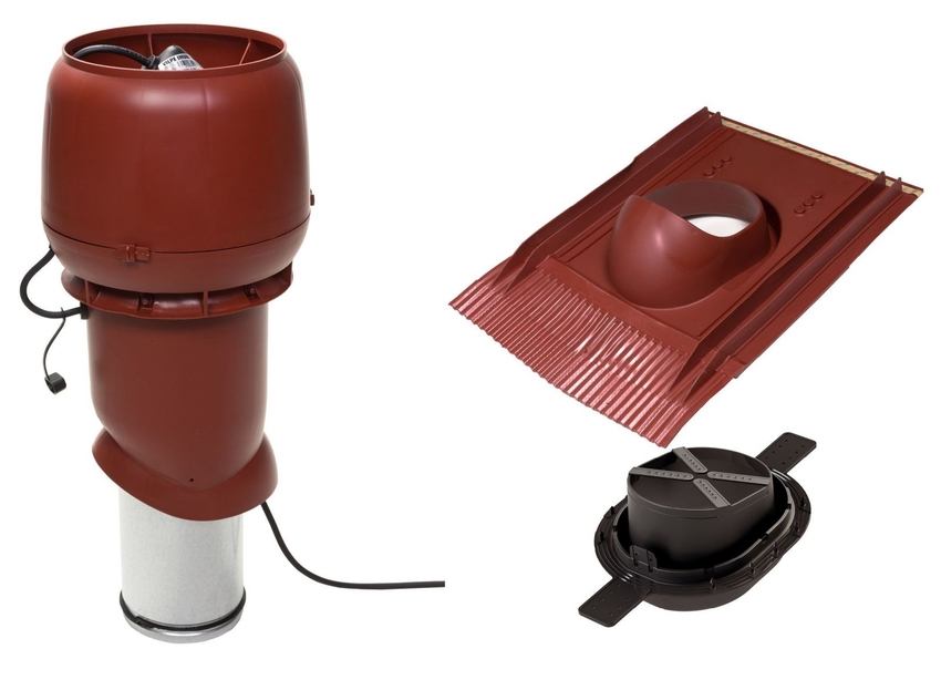 Vilpe 1003 vörös tetőventilátor szett 5 év magyar garanciával