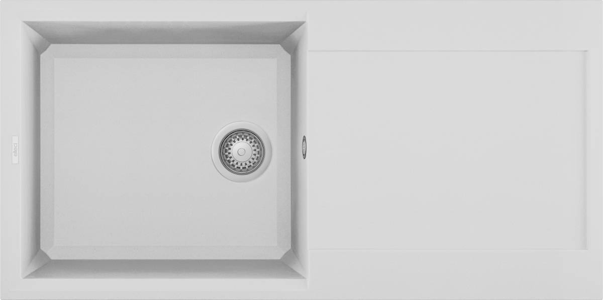 Elleci Easy 480 G68 Bianco granitek mosogatótálca