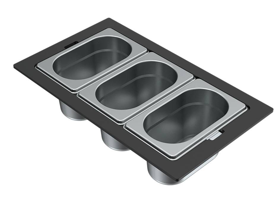 Elleci KF033100IN inox Gourmet szett 1/9 Best mosogatótálcához