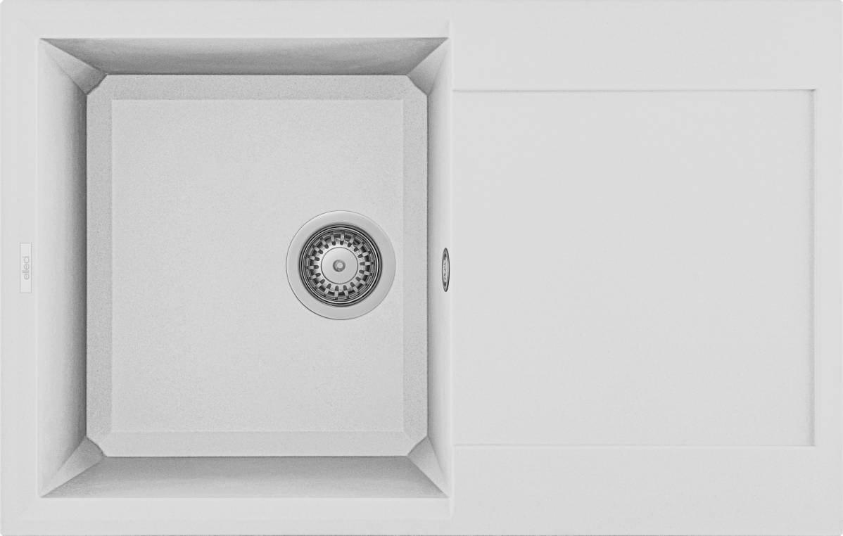 Elleci Easy 300 G68 Bianco granitek mosogatótálca