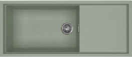 Elleci Sintesi 510 K82 Sage Green inox szűrőkosárral keratek plus mosogatótálca
