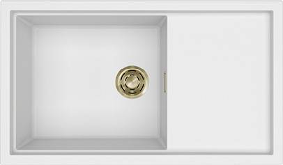 Elleci Sintesi 410 K96 White arany szűrőkosárral keratek plus mosogatótálca