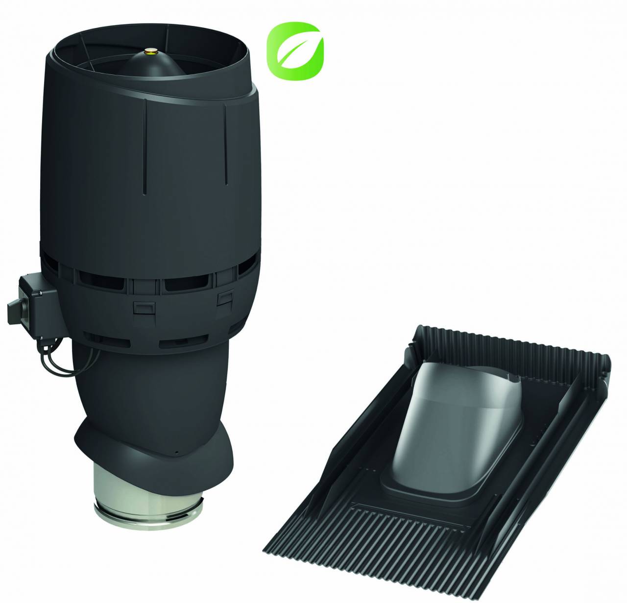 Vilpe 1006 ECO fekete tetőventilátor szett 5 év magyar garanciával