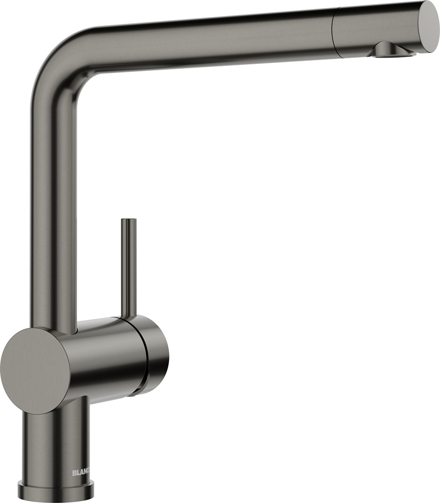 Blanco Linus satin dark steel 527732 kihúzható fejes csaptelep