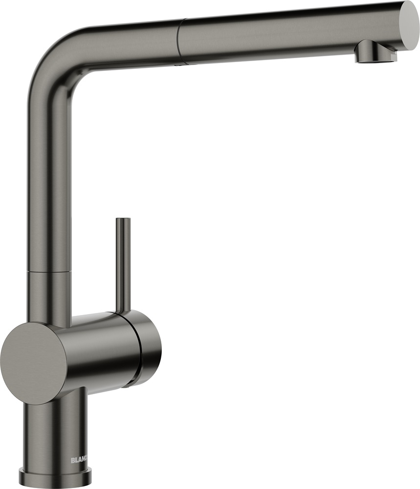 Blanco Linus-S satin dark steel 527733 kihúzható fejes csaptelep