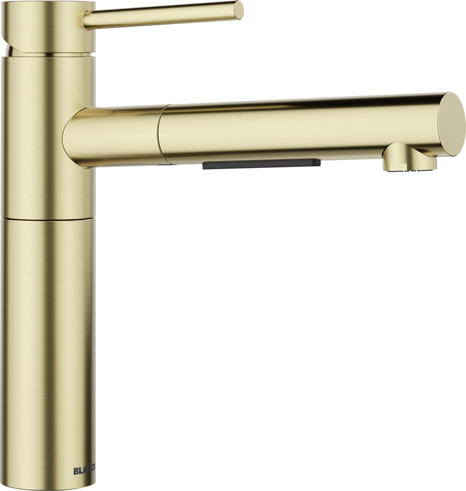 Alta-S II satin gold 527554 kihúzható zuhanyfejes csaptelep