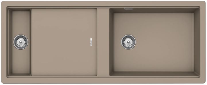 Schock Prepstation D-150 Twilight/taupe szürke Cristadur Green Line gránit mosogatótálca