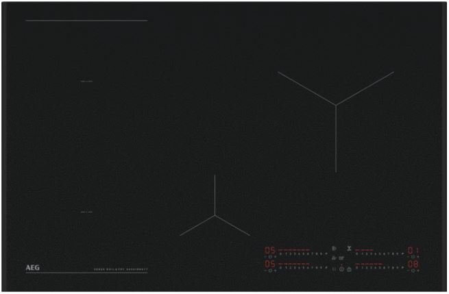 AEG NII84B30AZ Beépíthető indukciós főzőlap, SaphirMatt® üvegfelület, Hob2Hood, 80 cm