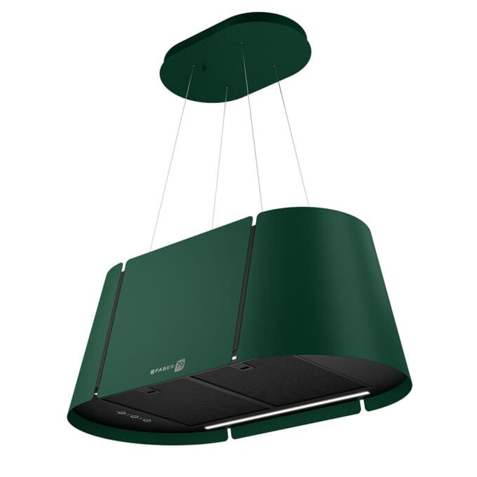Faber Beat XL Dark Forest F80 Matt zöld K-LINK sziget páraelszívó 5 év magyar garanciával